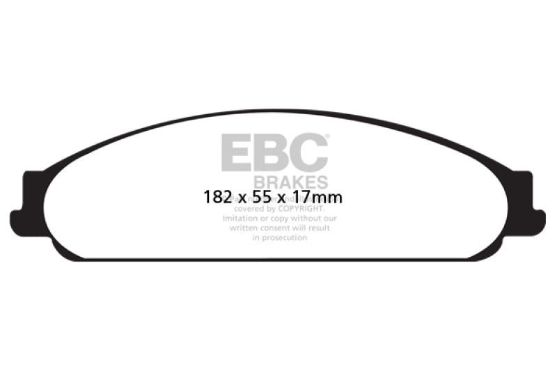 EBC 04-07 Ford Five Hundred 3.0 Yellowstuff Front Brake Pads DP41730R