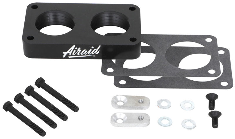 Airaid Poweraid Throttle Body Spacer Billet Aluminum Incl. Gaskets/Hardware/Brackets Red Poweraid Throttle Body Spacer 400-527