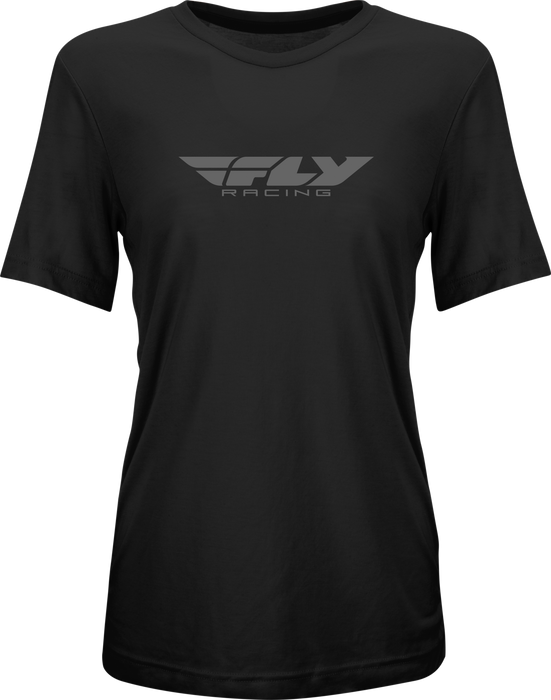 Fly Racing 356-0100L Women's Fly Origin Corp Tee Black/Grey Lg