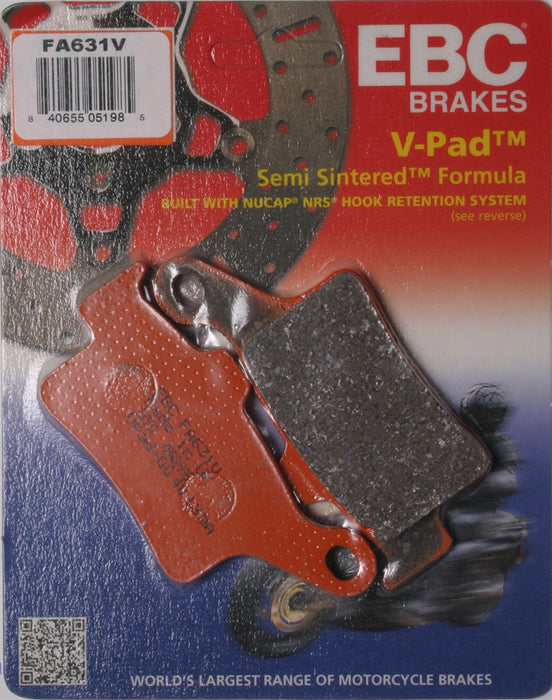 EBC Brakes FA631V V-Pad Semi-sintered Touring Bike Disc Brake Pad