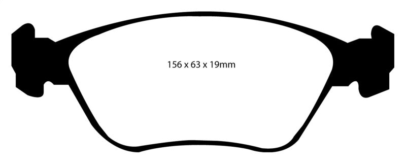 EBC 98-05 Volvo C70 2.3 Turbo T5 (16in Wheels) Yellowstuff Front Brake Pads DP41362R