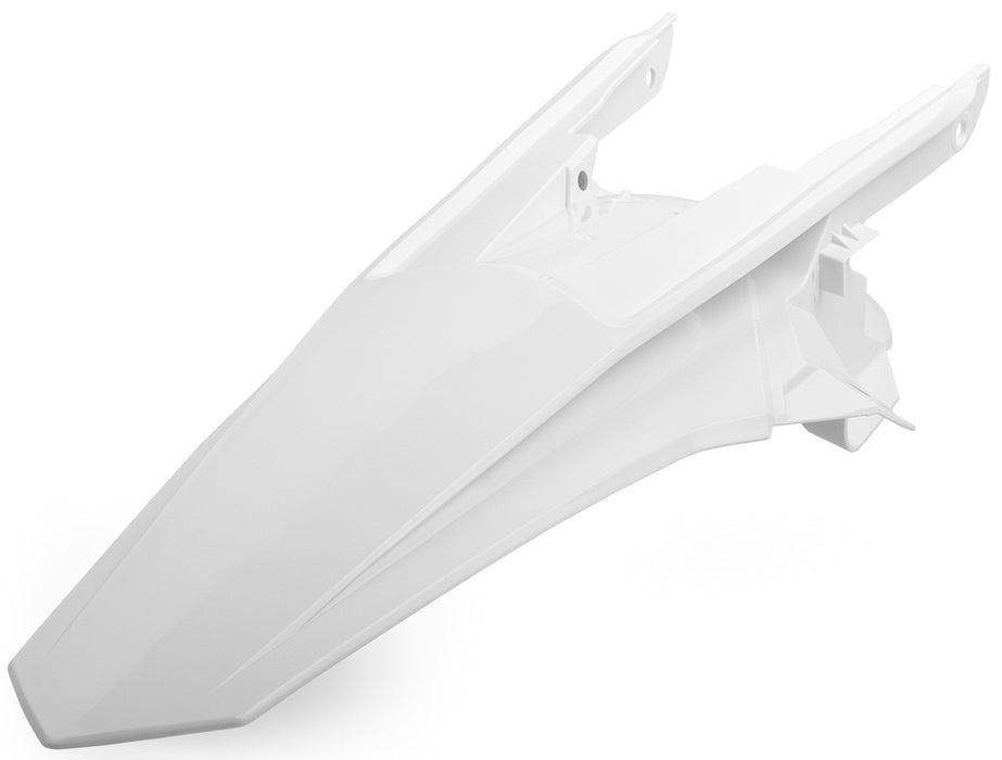 Polisport Rear Fender (White KTM) Compatible With 17-18 KTM 250SX