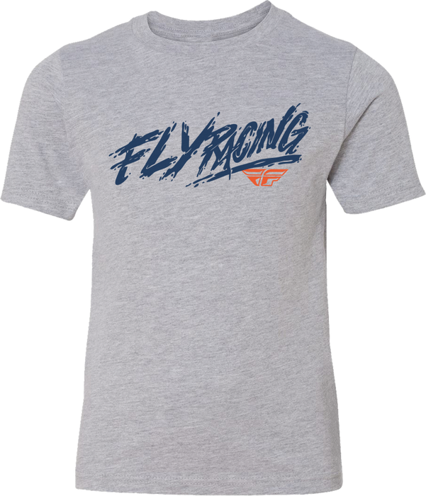 Fly Racing 352-0022YL Youth Fly Khaos Tee Grey Yl