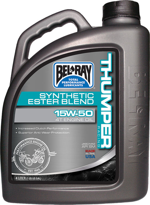 Bel-Ray 840-1548 Thumper Synthetic Ester Blend 4T Engine Oil 15W-50 4L