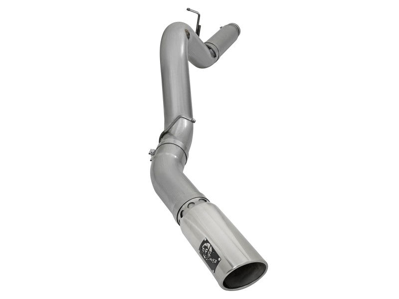 aFe LARGE Bore HD 5in Exhausts DPF-Back SS w/ Pol Tips 16-17 GM Diesel Truck V8-6.6L (td) LML/L5P 49-44081-P