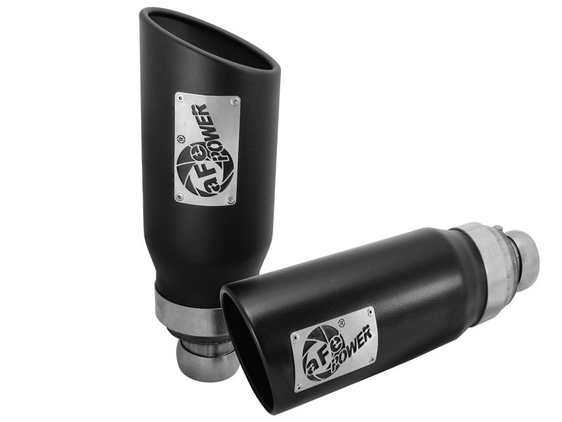 aFe Power 09-15 Compatible with Dodge Ram 3.0L/5.7L Black Exhaust Tip Upgrade 49C42046-B