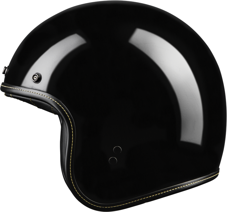 Highway 21 Motorcycle .38 Open Face Helmet (Black, X-Small)