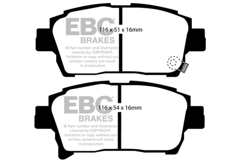 EBC 03-07 Scion xA 1.5L Bluestuff Front Brake Pads DP51459NDX