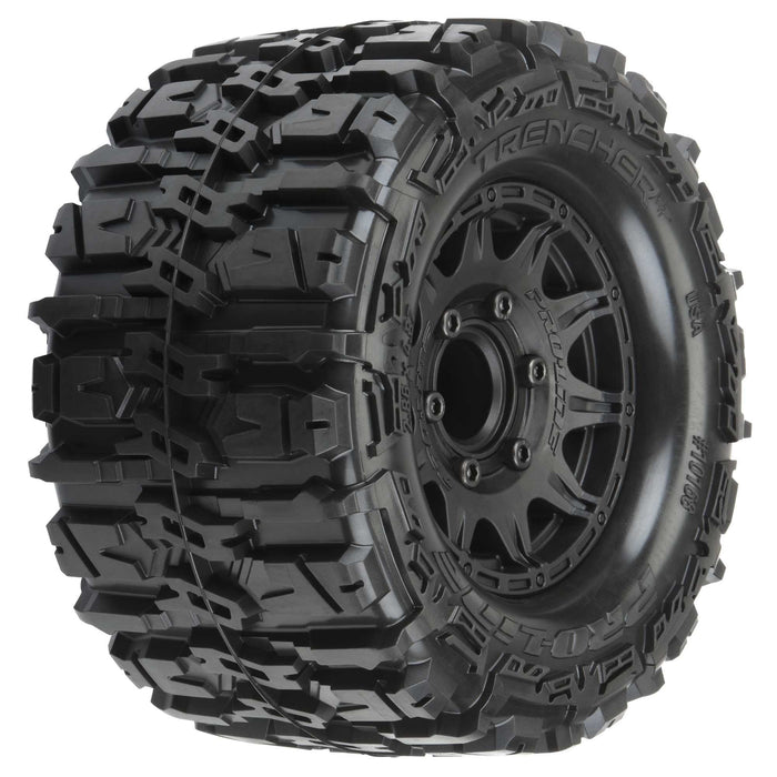 PRO1016810 Pro-Line 1/10 Trencher HP BELTED F/R 2.8" MT Tires Mounted 12mm Black