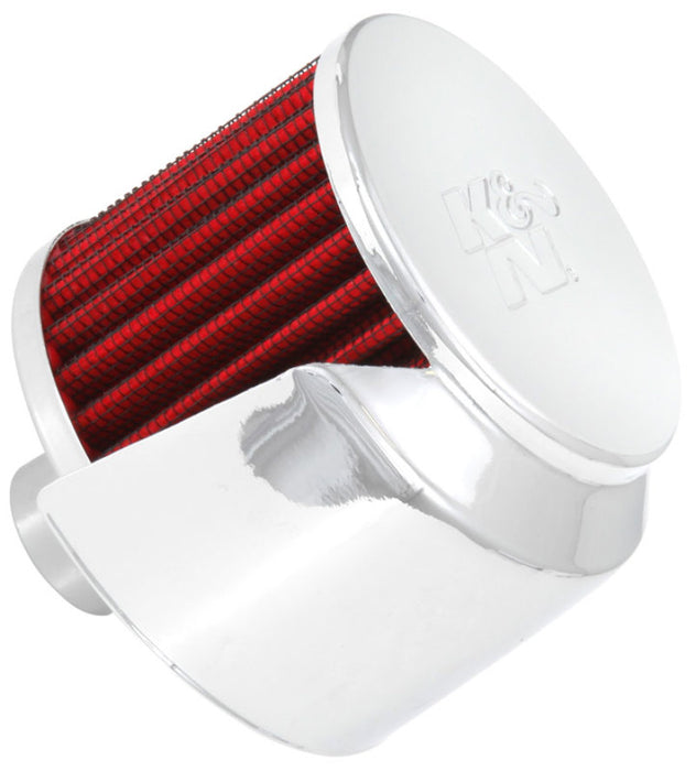 K&N Vent Air Filter/ Breather: High Performance, Premium, Washable, Replacement Engine Filter: Filter Height: 2.5 In, Flange Length: 1 In, Shape: Breather, 62-1520