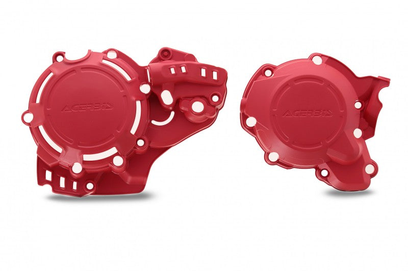Acerbis X-Power Engine Cover Kit (Red) For 21-22 Gas Gas Ec250 2872870004