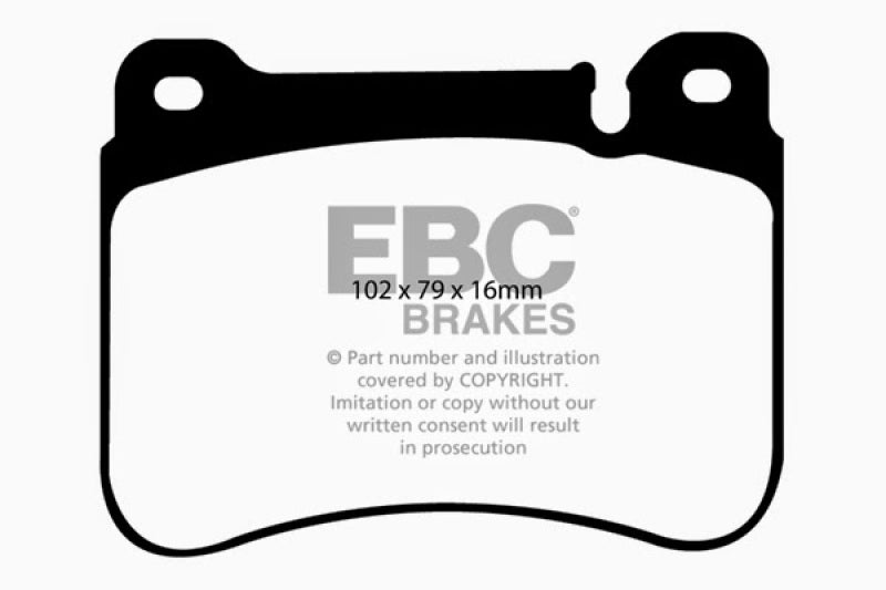 EBC 05-07 Mercedes-Benz C230 (W203) 2.5 Sport Sedan Ultimax2 Front Brake Pads UD1121