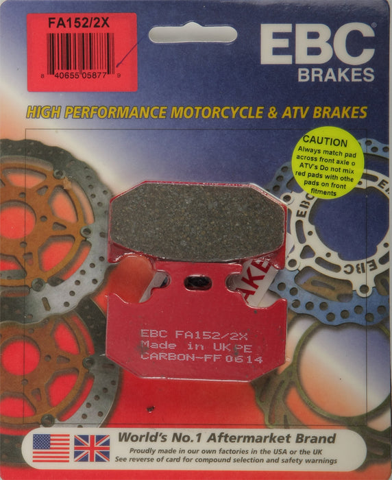 EBC Brakes FA152/2X Disc Brake Pad Set, Black