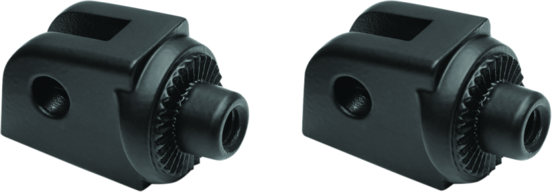 Kuryakyn Motorcyle Foot Control Component: Splined Footpeg Adapters For 2019-20 Indian Ftr Motorcycles, Satin Black, 1 Pair 3289