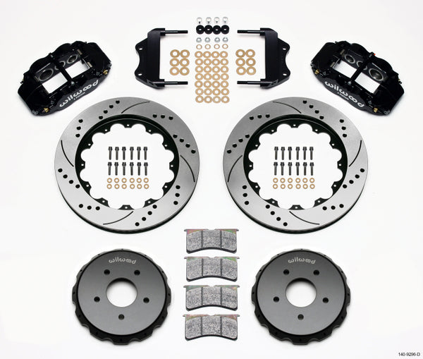 Wilwood Narrow Superlite 6R Front Hat Kit 14.00in Drilled 2004-2006 Pontiac GTO 140-9296-D