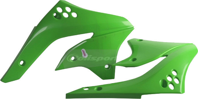 Polisport Radiator Shroud Set (GREEN) For 06-08 KAWASAKI KX450F