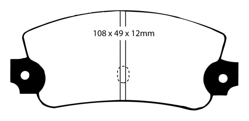 EBC 75-81 Lancia Beta 1.8L Greenstuff Rear Brake Pads DP2231