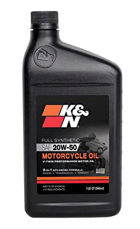K&N Engineering 20W50 VTWIN 3-IN-1 1QT 108063