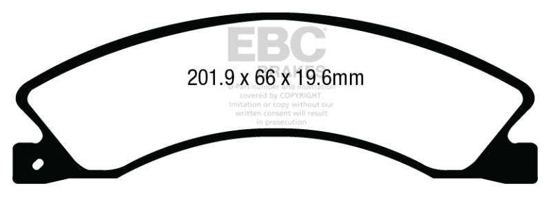 EBC 12+ Compatible with Nissan NV 1500 Extra Duty Rear Brake Pads ED93021