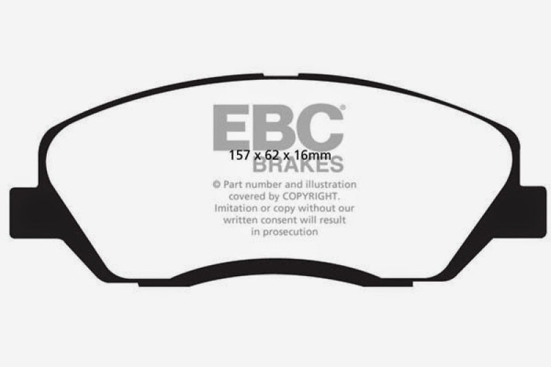 EBC 2017-2018 Hyundai Santa Fe (DM) 3.3L Ultimax2 Front Brake Pads UD1917