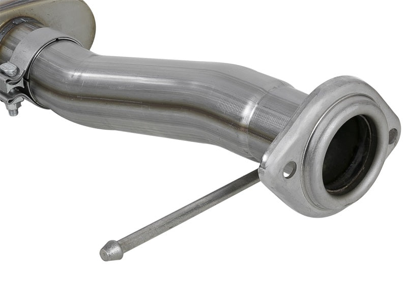 aFe Rebel Series 3in. to 2.5in. 409 SS C/B Exhaust 11-14 Ford F-150 V6-3.5L (tt) Polished Tip 49-43078-P