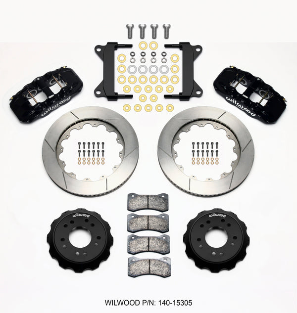 Wilwood AERO6 Front Hat Kit 14.00 63-87 C10 w/ Wilwood Pro Spindles 140-15305