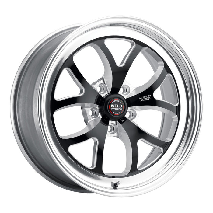 Weld S76 15x8.33 / 5x4.5 BP / 3.5in. BS Black Wheel (Low Pad) Non-Beadlock 76LB-508A35A