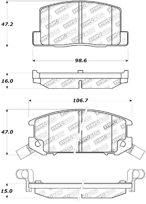 StopTech Street Touring Brake Pads 308.0309