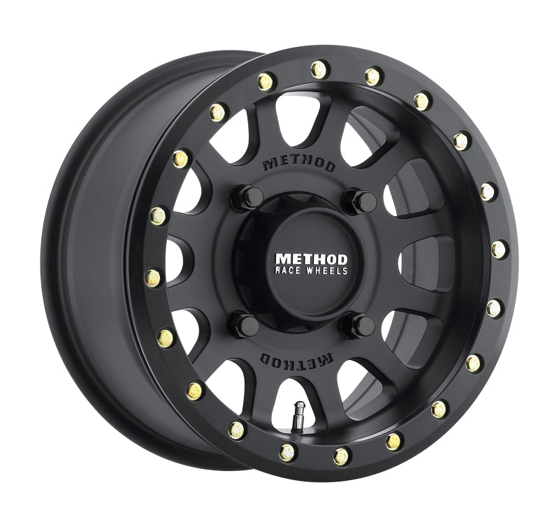 Method MR401 UTV Beadlock 14x7 / 5+2/38mm Offset / 4x136 / 106mm CB Matte Black Wheel MR40147047552B