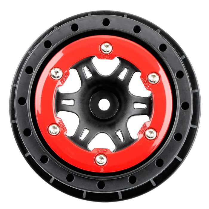 Pro-Line Racing Sixer 2.2/3.0 Red/Black Bead-Loc R Wheels 2 SLH PRO271504