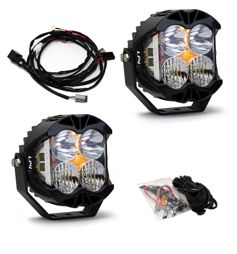 Baja Designs compatible with Jeep JL/JT Rubicon Steel Bumper LED Light Kit LP4 447672