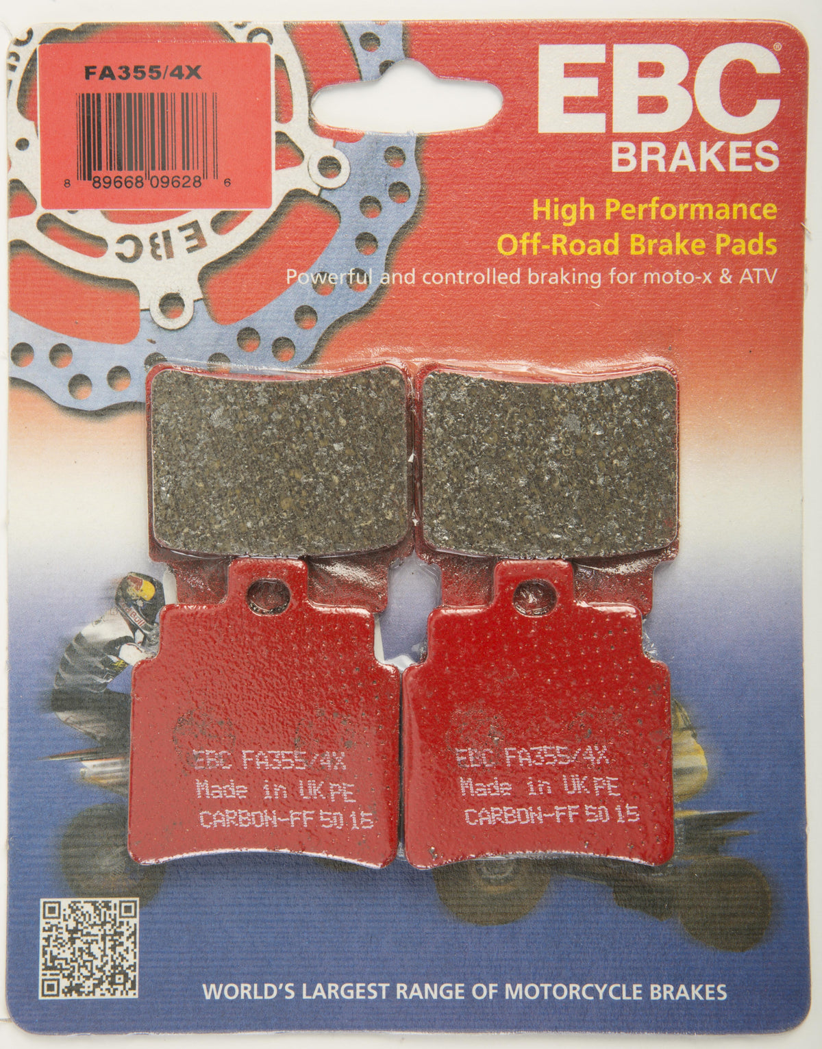 Fa355/4x Rear Brk Pad
