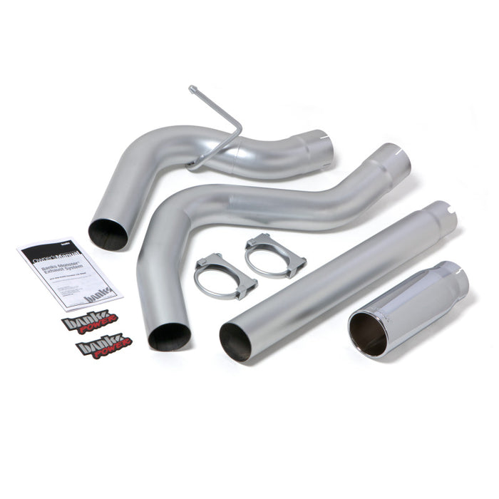 Banks Power 14-15 Compatible with Dodge Ram 1500 3.0L Diesel Monster Exhaust Sys SS Single Exhaust w/ Chrome Tip 48601