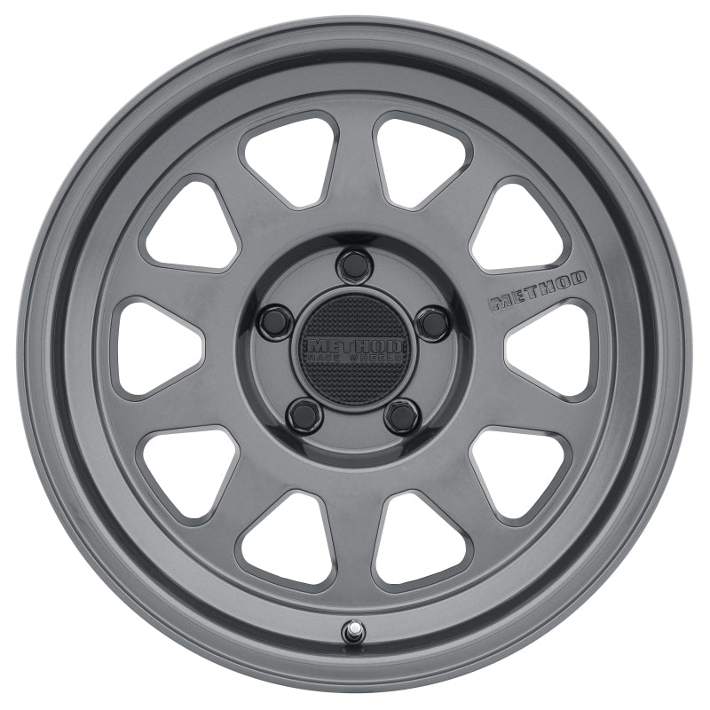 Method MR316 17x8.5 0mm Offset 5x150 110.5mm CB Gloss Titanium Wheel MR31678558800