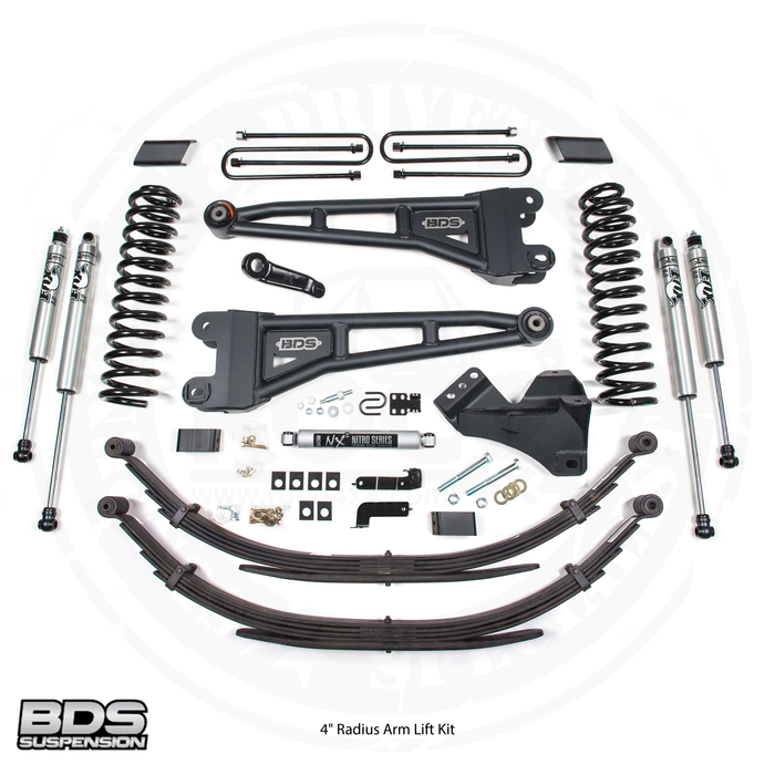 BDS Suspension 4" Radius Arm Lift Kit for the 2020 Ford F250/F350 Super Duty - 1551H