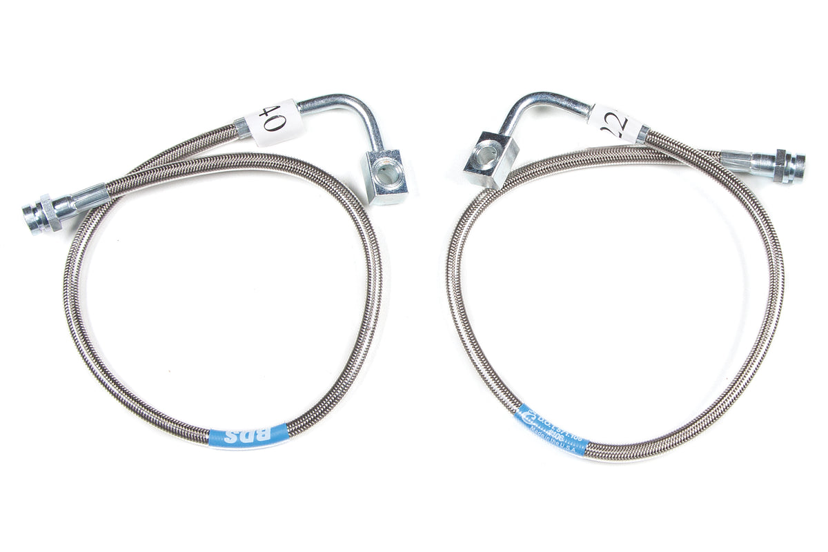 BDS Front Brake Line Set Stainless Steel 104002