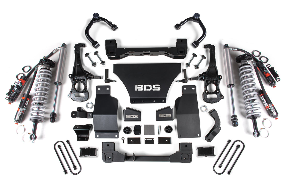 BDS 2025 Fits Chevy/gmc 1500 4WD 4" Suspension Lift Kit, V8 Gas, 3" Rear, Block -fox 2.5 Pes C/o Front, FOX 2.5 Pes Rear 1851PES