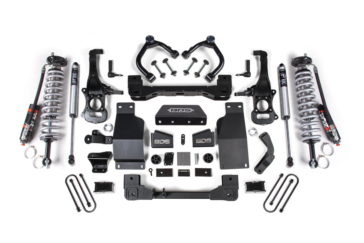 BDS 2025 Chevy/gmc 1500 4WD 4" Suspension Lift Kit, 3.0 Diesel / 2.7 Gas, 3" Rear, Block -fox 2.5 Pes C/o Front, Fox 2.0 Ps Rear 1853PSS