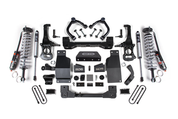 BDS 2025 Chevy/gmc 1500 4WD 4" Suspension Lift Kit, 3.0 Diesel / 2.7 Gas, 3" Rear, Block -fox 2.5 Pes C/o Front, Fox 2.0 Ps Rear 1853PSS