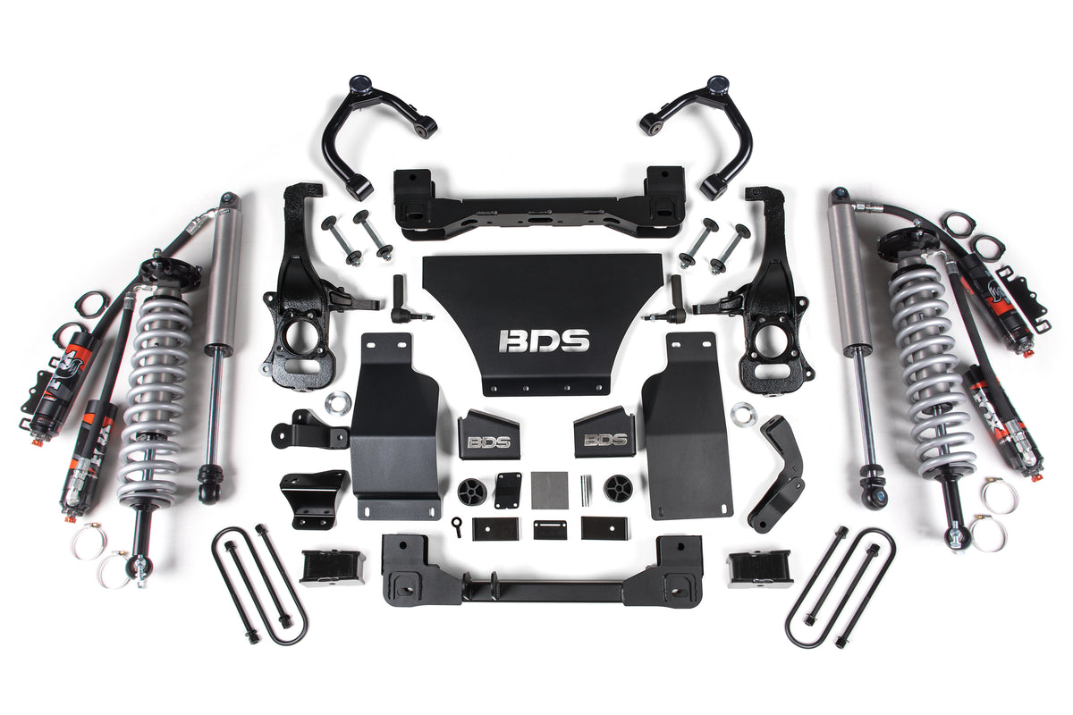 BDS 2025 Fits Chevy Tb/gmc AT4 1500 4WD 2.5" Suspension Lift Kit, 3.0 Diesel / 2.7 Gas, 1" Rear, Block -fox 2.5 Pes C/o Front, FOX 2.5 Pes Rear 1856PES