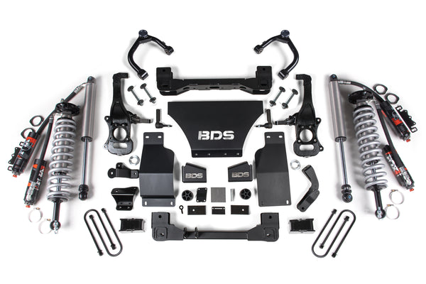 BDS 2025 Fits Chevy Tb/gmc AT4 1500 4WD 2.5" Suspension Lift Kit, 3.0 Diesel / 2.7 Gas, 1" Rear, Block -fox 2.5 Pes C/o Front, FOX 2.5 Pes Rear 1856PES