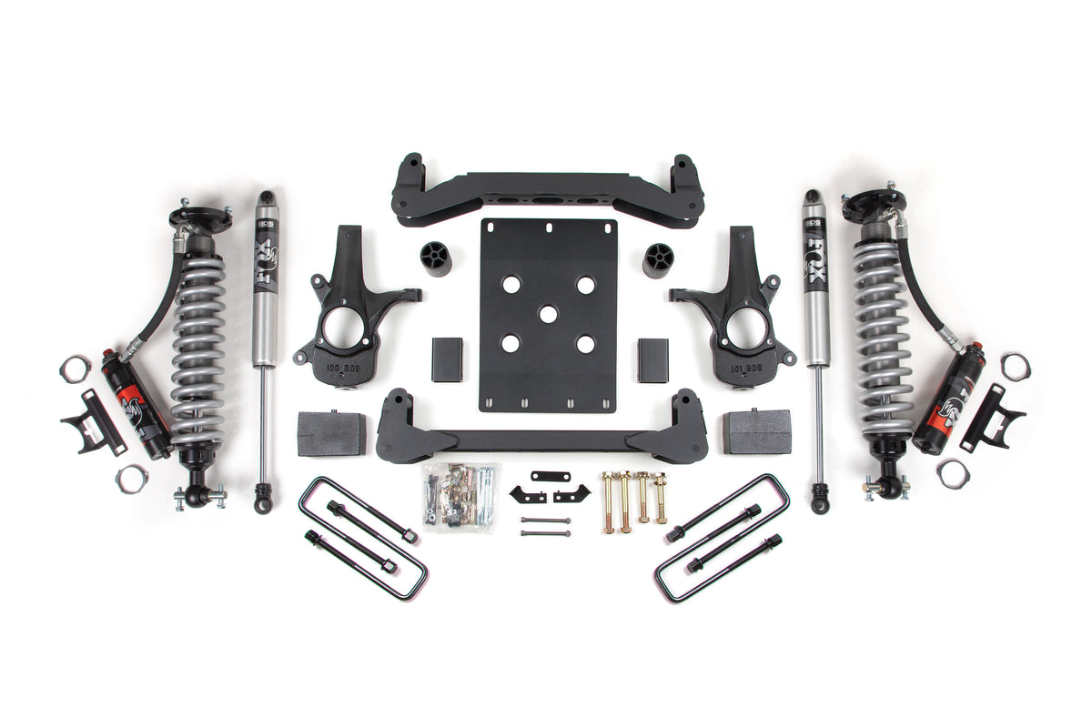 BDS 2007-2013 Fits GM 1500 2WD 4" Suspension Lift Kit, 5.5" Rear, Leaf Spring - 2.5 Pes C/o Front - 2.5 Pes P/b Rear 187PES