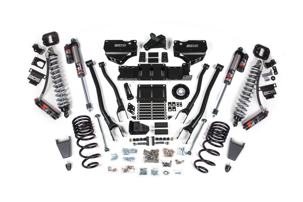 BDS 2025 Fits RAM 2500 4WD Diesel 6" 4-Link Suspension Lift Kit, 4.5" Rear Lift, Coil Spring FOX 2.5 Ifp Ps Shocks 2136PS