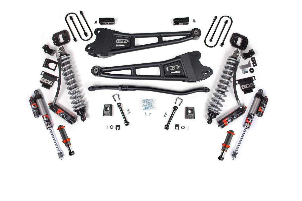 BDS 2025-2026 Fits RAM 3500 Diesel 3" Radius Arm Suspension Lift Kit, 2" Rear Lift W/ Overload, Block FOX 2.5 Pes C/o, FOX 2.5 Ifp Ps Shocks 2149PPS