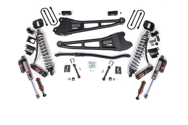 BDS 2025-2026 Fits RAM 3500 Diesel 3" Radius Arm Suspension Lift Kit, 2" Rear Lift W/ Overload, Block FOX 2.5 Pes C/o, FOX 2.5 Ifp Ps Shocks 2149PPS