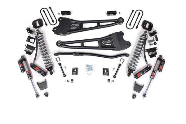 BDS 2025-2026 Fits RAM 3500 Diesel 3" Radius Arm Suspension Lift Kit, 2" Rear Lift W/ Overload, Block FOX 2.5 Pes C/o FOX 2.0 Ifp Bump Stop, FOX 2.5 Pes Shocks 2149PESB