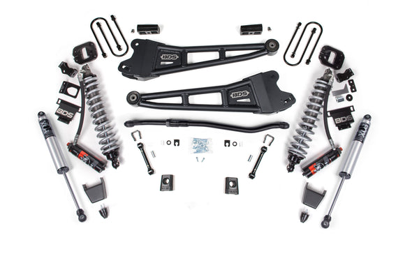 BDS 2025-2026 Fits RAM 3500 Diesel 3" Radius Arm Suspension Lift Kit, 2" Rear Lift W/ Overload, Block FOX 2.5 Ifp Ps Shocks 2149PS