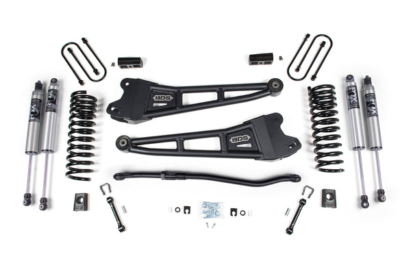 BDS 2025-2026 Fits RAM 3500 Diesel 3" Radius Arm Suspension Lift Kit, 2" Rear Lift W/ Overload, Block NX2 Shocks 2149H