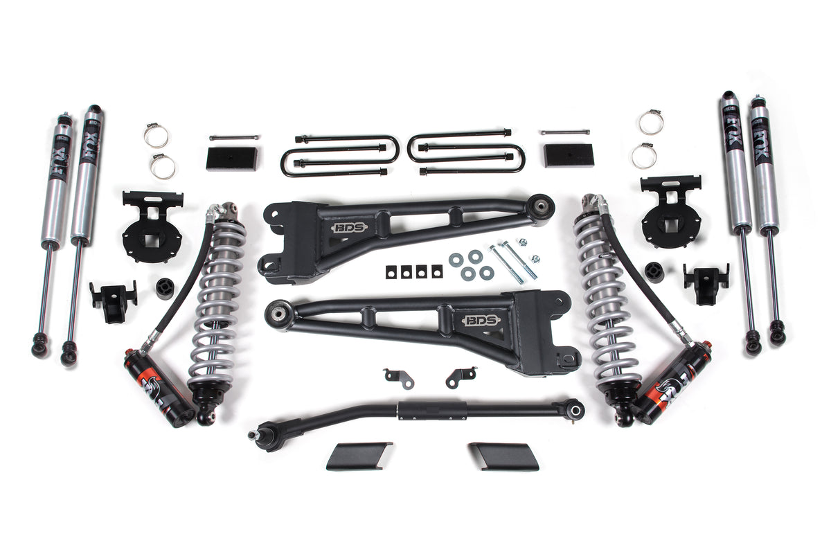 BDS 3 Inch Lift Kit W/ Radius Arm 2.5 Coil-over Conversion Performance Elite, Fits Ford F250/F350 Super Duty 23-25 4WD 2201FPE