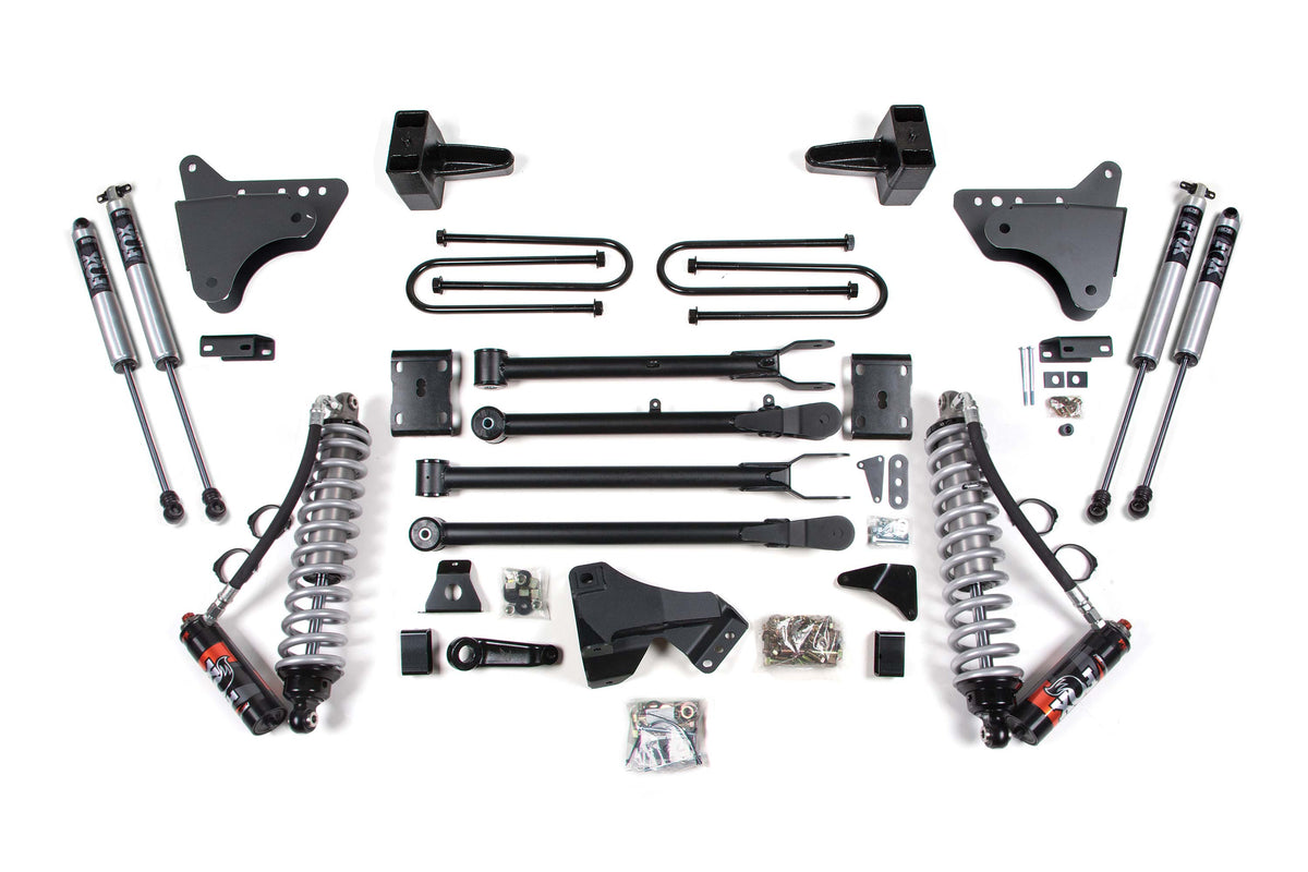 BDS 4 Inch Lift Kit W/ 4-Link 2.5 Performance Elite Coil-over Conversion, Fits Ford F250/F350 Super Duty 11-16 4WD Diesel 593FPE